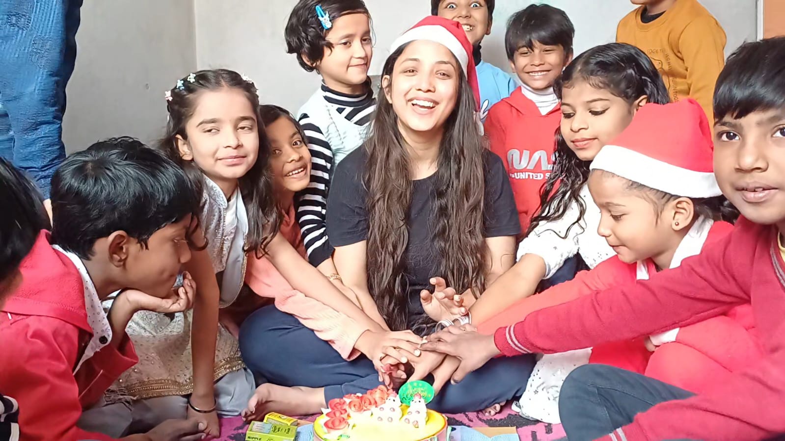 Children participating in Shiksha Foundation learning session