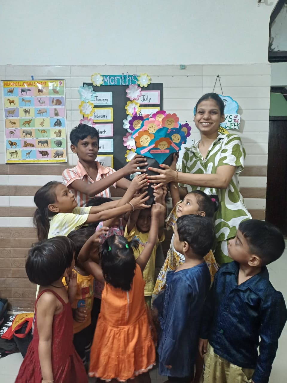 Shiksha Foundation serving meals to children